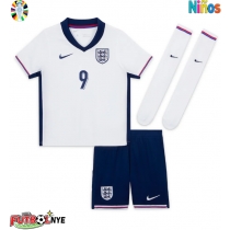 Camiseta Inglaterra Harry Kane #9 Primera Equipación para niños Eurocopa 2024 manga corta (+ pantalones cortos)